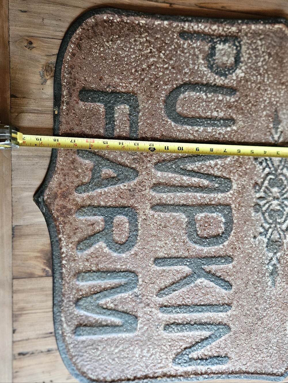 Metal Pumpkin Farm Wall Sign - Brown From Antique Farmhouse - Picture 5 of 8